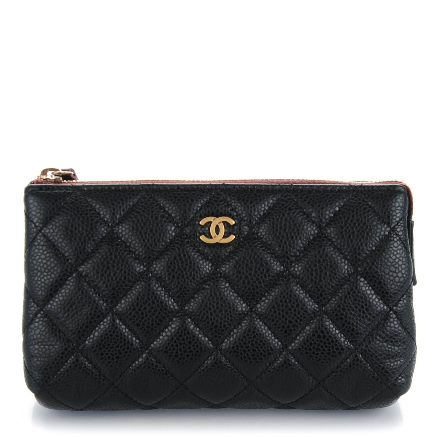 Chanel Caviar Quilted Small Cosmetic Case Black 1 of 7