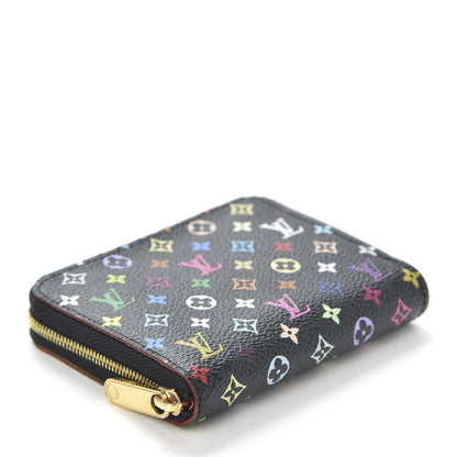 Louis Vuitton Monogram Multicolor Zippy Coin Purse Black Grenade 3 of 8
