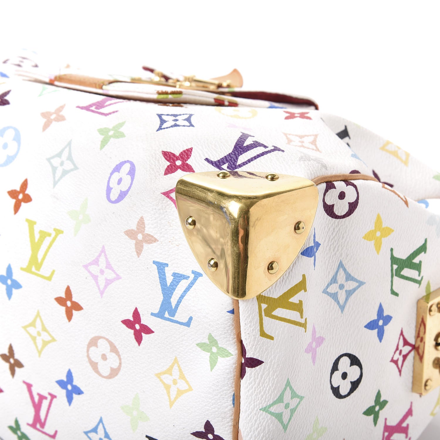 Louis Vuitton Monogram Multicolor Speedy 30 White 6 of 11