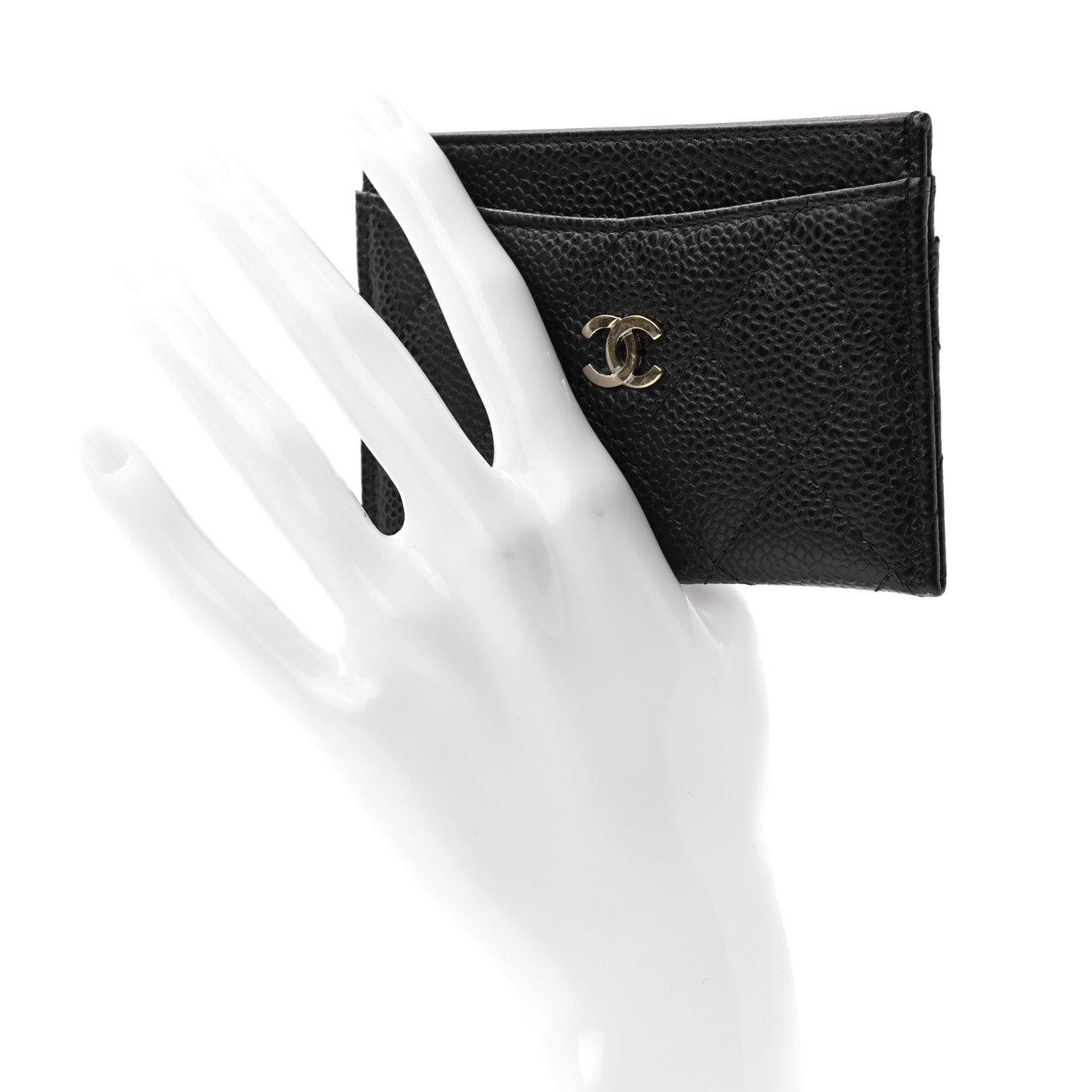 Chanel Caviar Quilted Card Holder Black 2 of 11