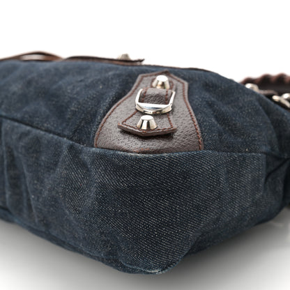 Balenciaga Denim Pigskin Classic Silver Hardware First Chocolate 10 of 12