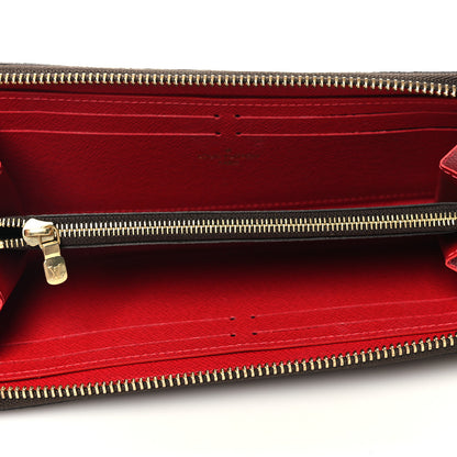Louis Vuitton Damier Ebene Clemence Wallet Cherry 5 of 8