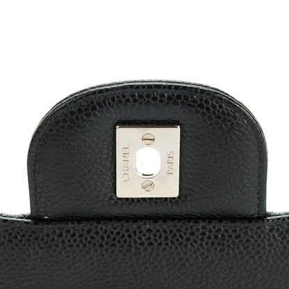 Chanel Caviar Quilted Jumbo Double Flap Black 7 of 8
