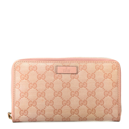 Gucci Monogram Joy Zip Around Organizer Wallet Pink 1 of 8