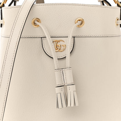 Gucci Glazed Textured Calfskin Web Small Ophidia Bucket Bag Mystic White 8 of 12