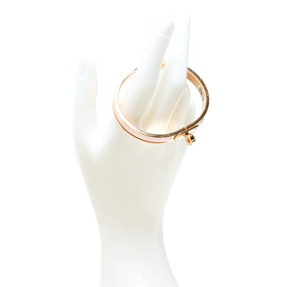 Hermes Enamel Mini Clic Kelly Bracelet PM Rose Candeur 2 of 5