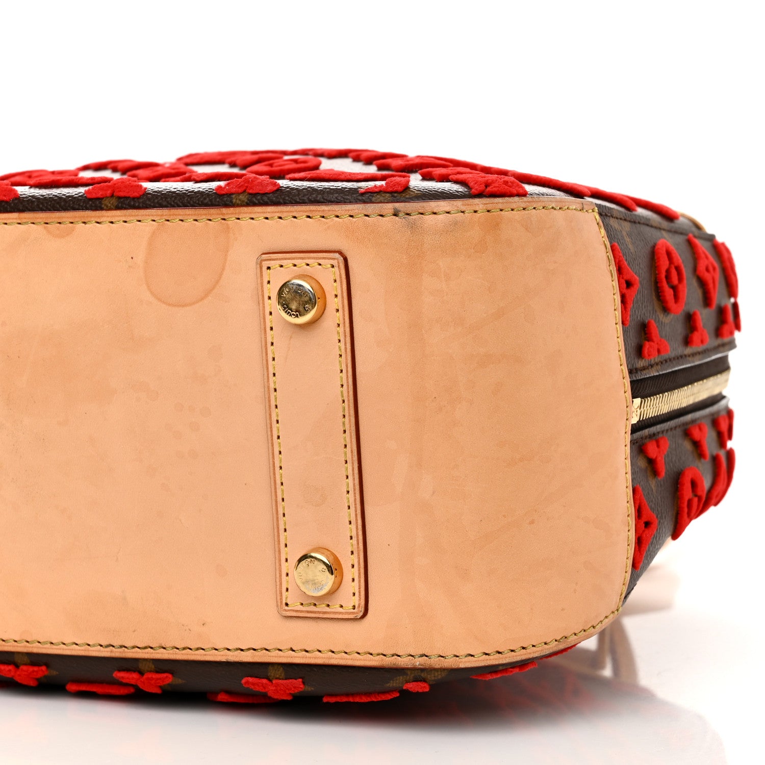 Louis Vuitton Monogram Tuffetage Deauville Cube Red 10 of 14