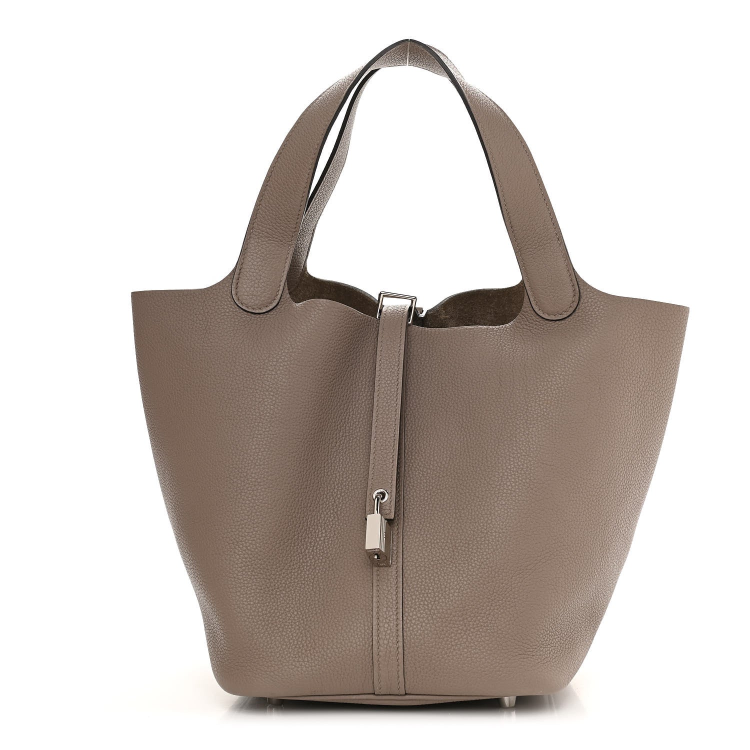 Hermes Taurillon Maurice Picotin Lock 22 MM Gris Asphalte 1 of 10