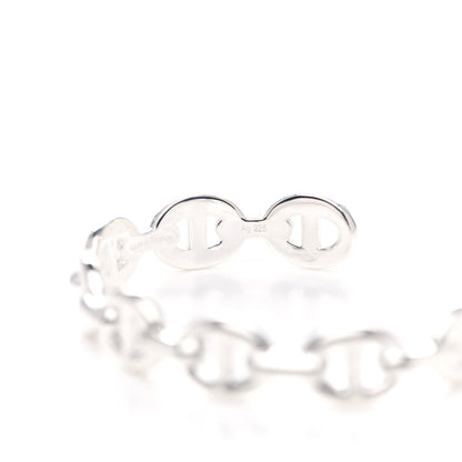 Hermes Sterling Silver MM Chaine d'Ancre Enchainee Cuff Bracelet SH 4 of 6