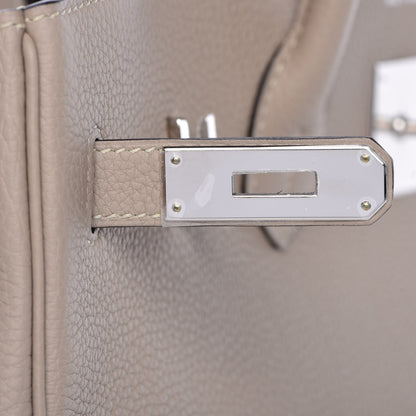 Hermes Togo Birkin 35 Gris Tourterelle 21 of 36