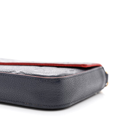 Louis Vuitton Empreinte Pochette Felicie Chain Wallet Marine Rouge 12 of 12
