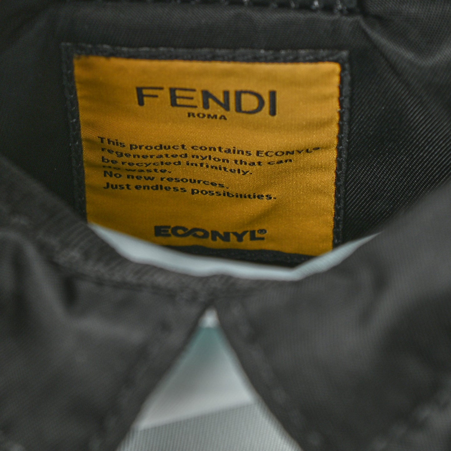 Econyl Nylon Santander Cuoio Roma Mini Fendiness Backpack Baleari Palladium Cyber Blue