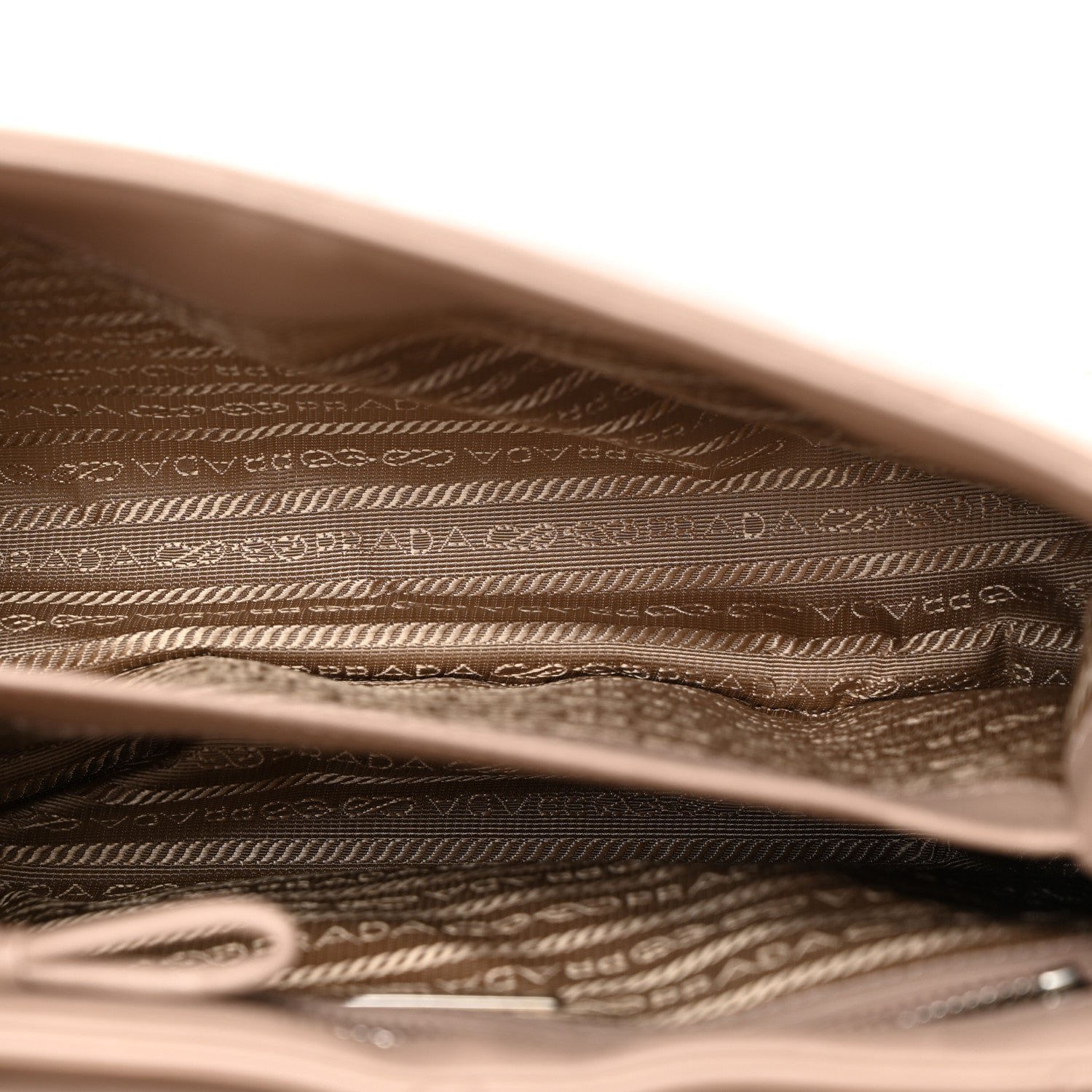 Prada Nappa Triangle Stitched Large Spectrum Bag Cipria 5 of 10