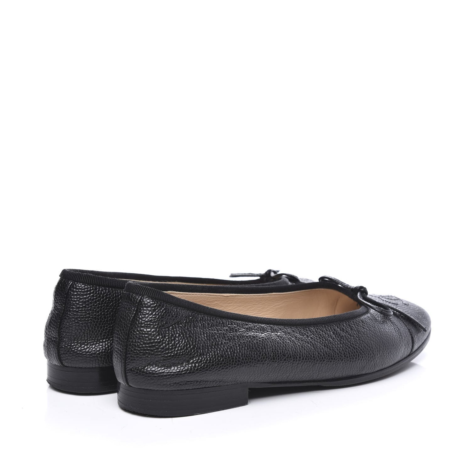 Caviar CC Cap Toe Ballerina Flats 35 Black