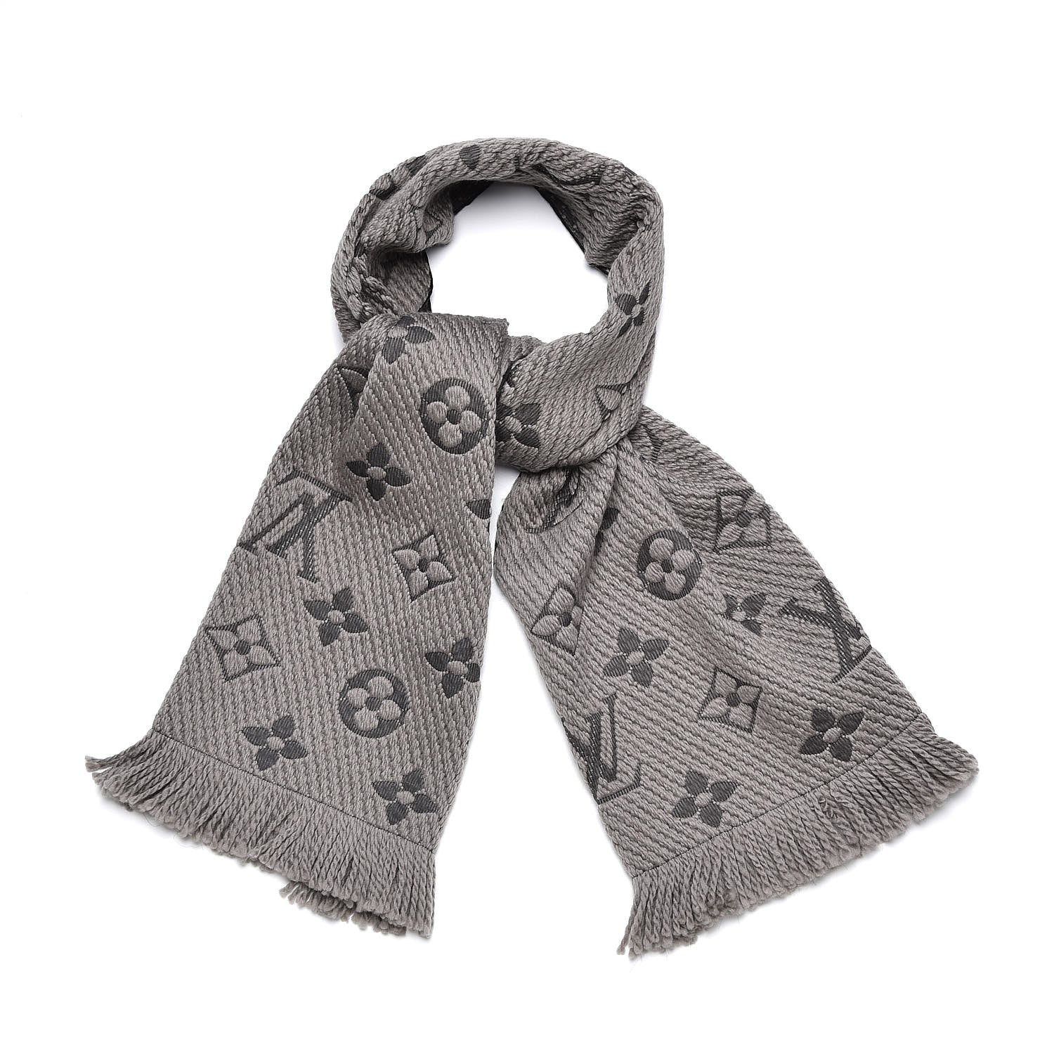 Louis Vuitton Wool Silk Logomania Scarf Verone 1 of 4
