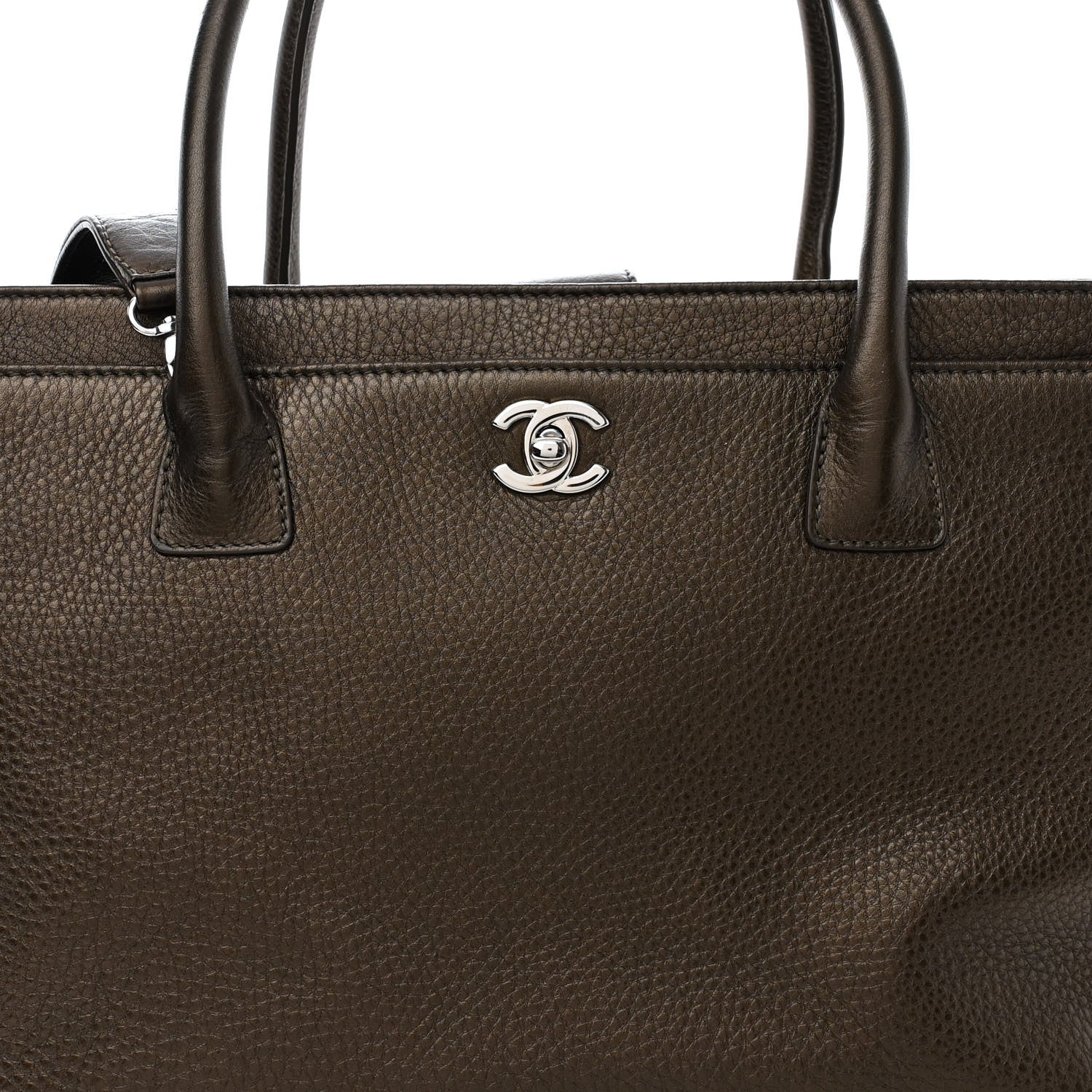 Chanel Metallic Deerskin Cerf Executive Shopper Tote Copper 8 of 12