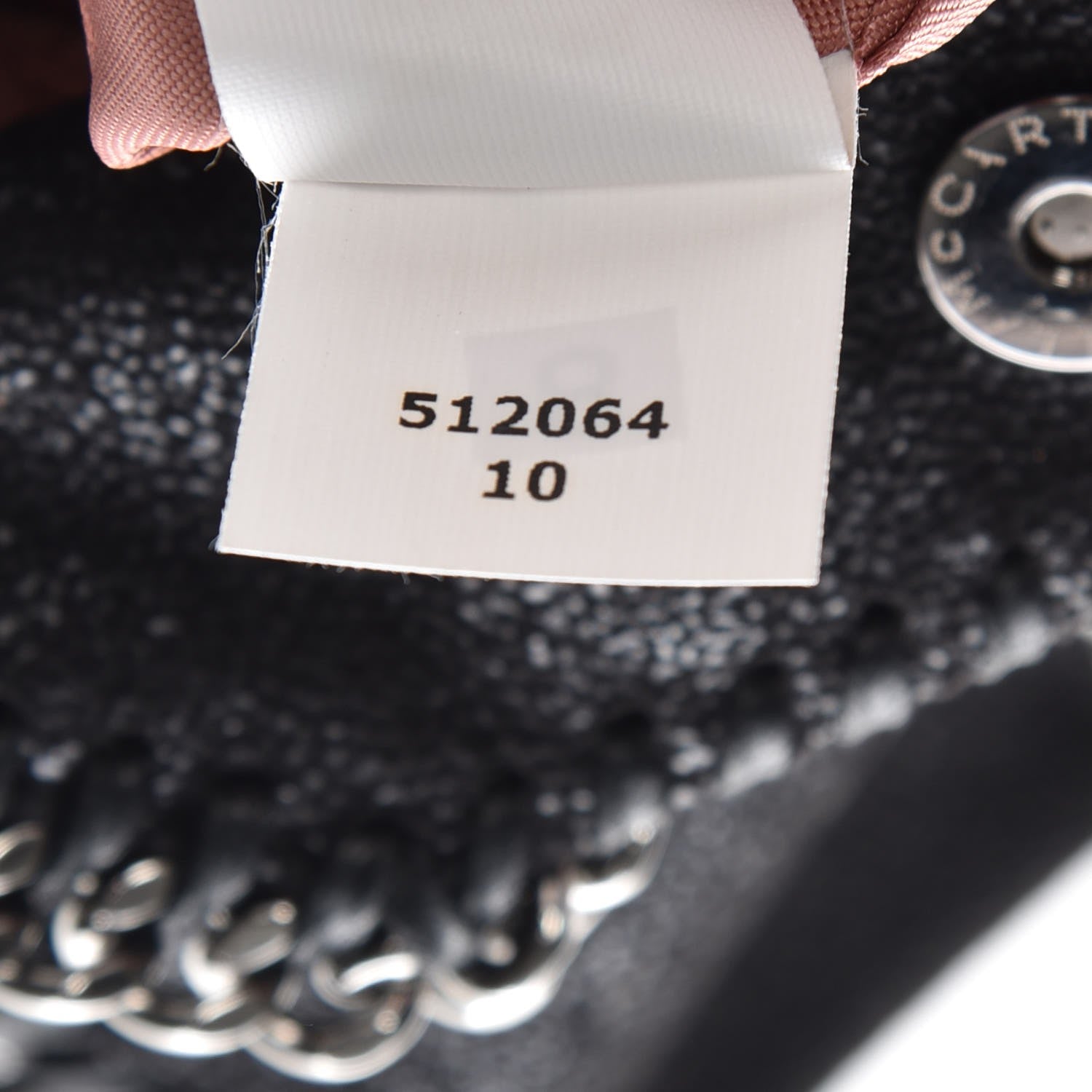 Stella McCartney Shaggy Deer Crystal Stones Heart Tiny Falabella Tote Black 8 of 8