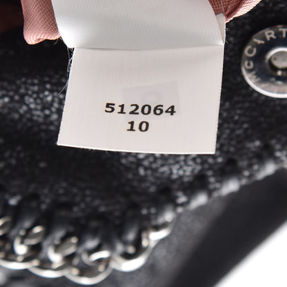 Stella McCartney Shaggy Deer Crystal Stones Heart Tiny Falabella Tote Black 8 of 8