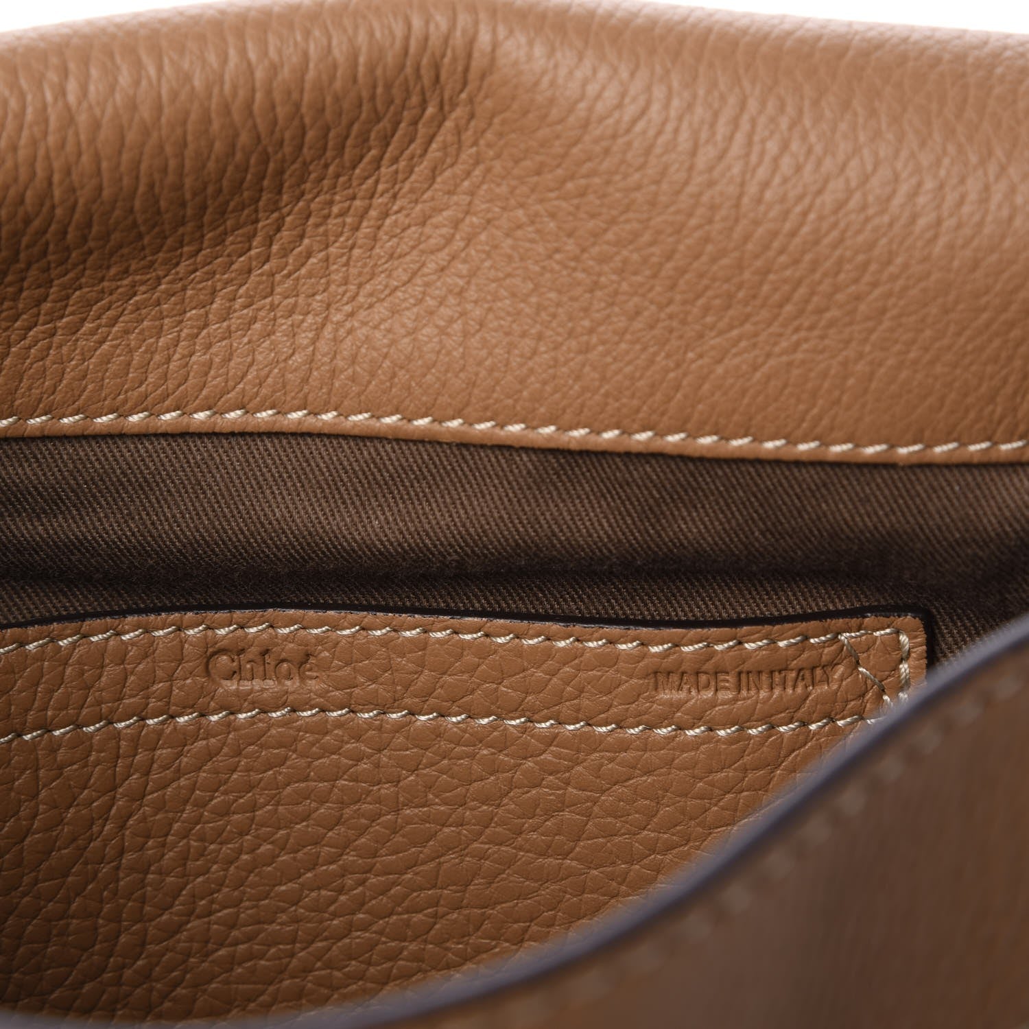 Chloe Calfskin Medium Marcie Round Crossbody Bag Nut 5 of 7