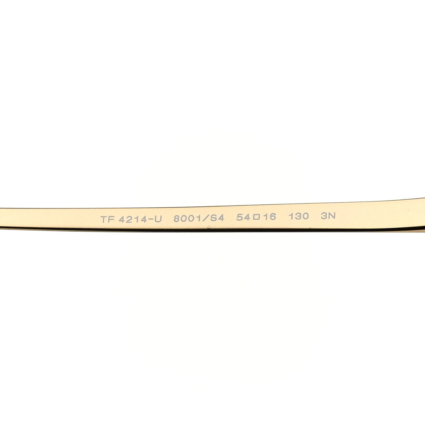 Metal TF4214U Rectangle T Sunglasses Black Gold