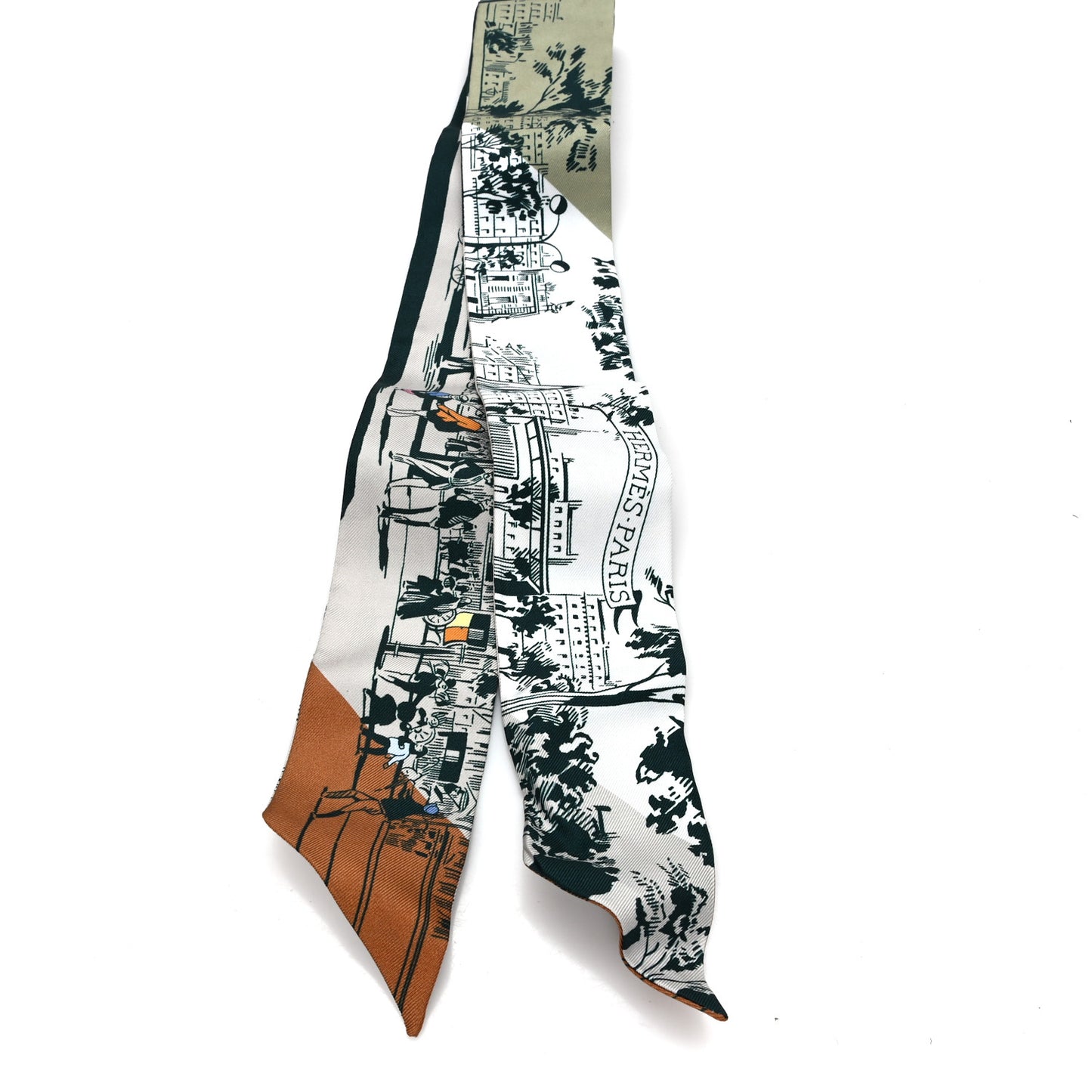 Silk A l'Ombre des Boulevards Twilly White Vert Gray