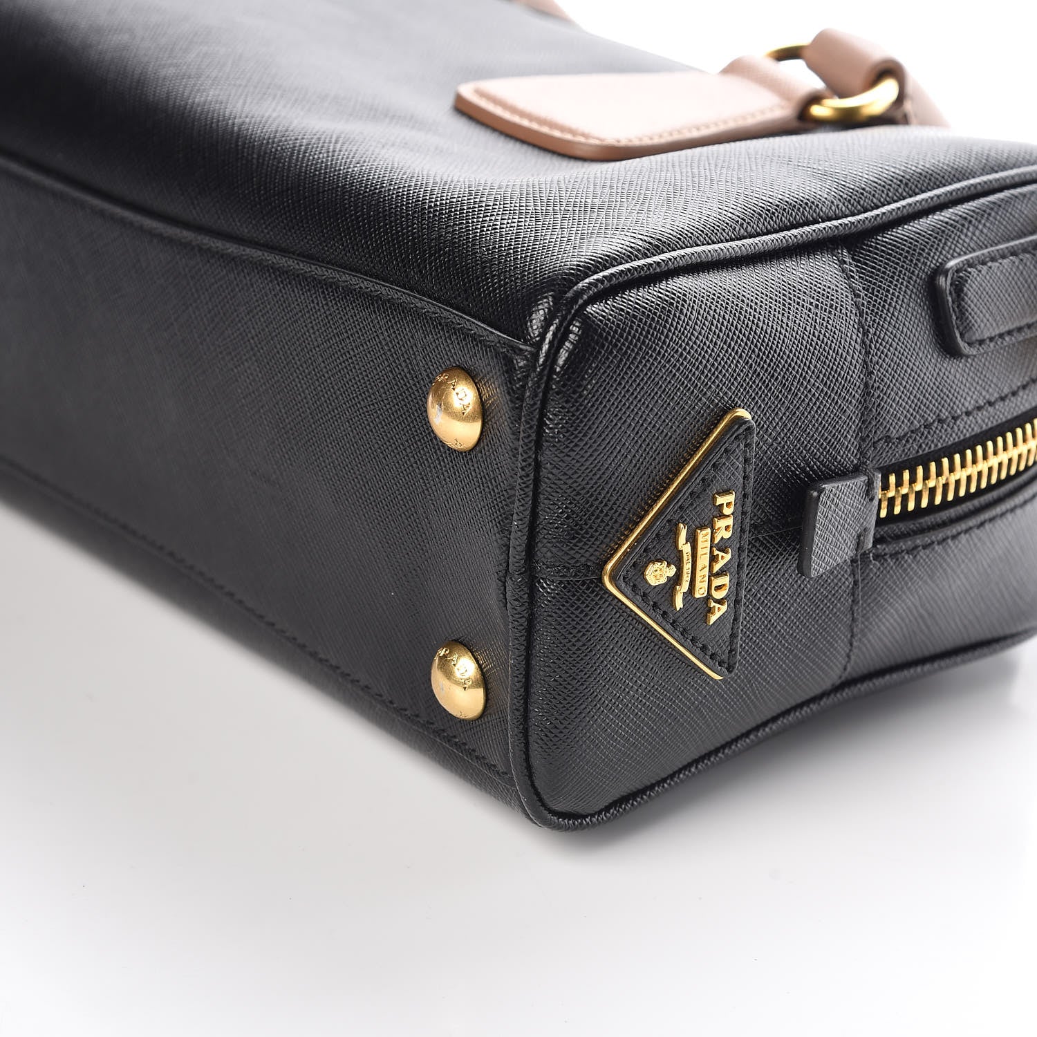 Prada Saffiano Lux Bowler Black Cammeo 10 of 10