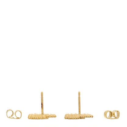 Gucci 18K Yellow Gold Diamond Running G Earrings 3 of 5