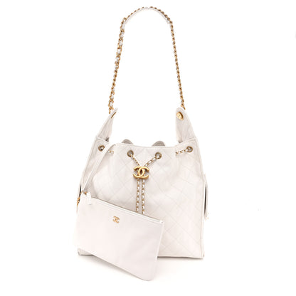 Chanel Caviar Quilted Medium Chanel 25 Handbag White 3 of 11
