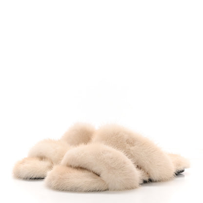 Saint Laurent Mink Bleach Slides 37 White 3 of 7