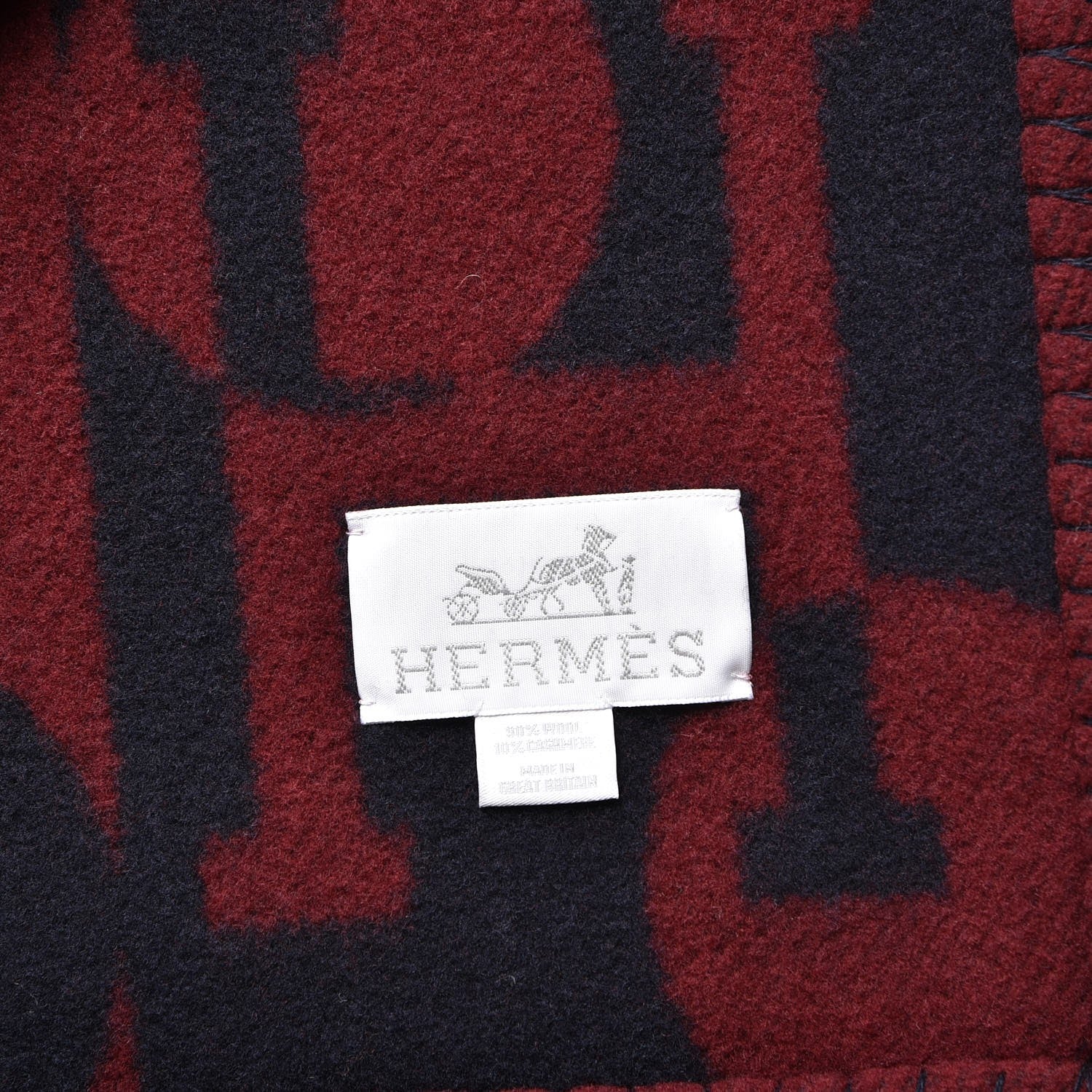 Hermes Wool Cashmere Avalon Dots Blanket Mure 4 of 4