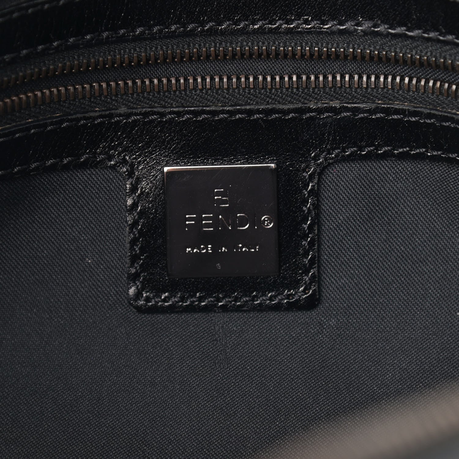 Fendi Zucchino Small Buckle Tote Brown 6 of 14