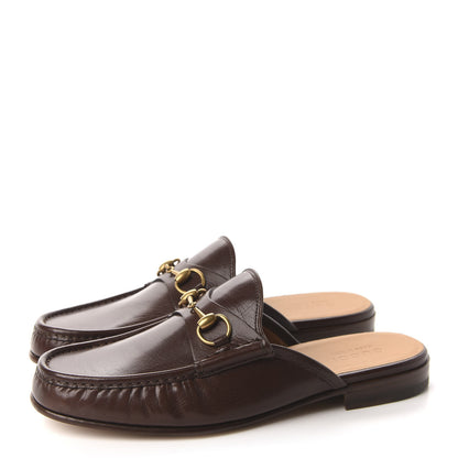 Gucci Goatskin Mens Horsebit Slippers 10 Light Brown 3 of 10