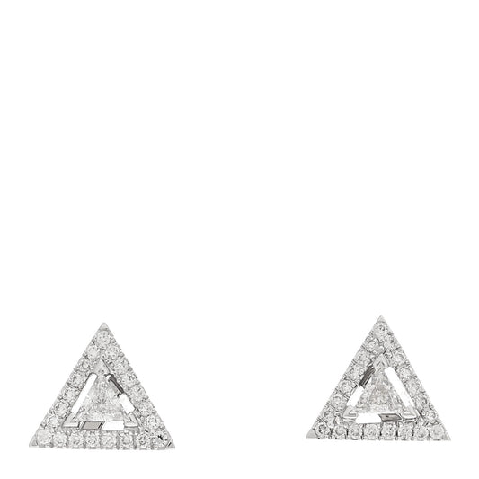 18K White Gold Diamond Thea Earrings