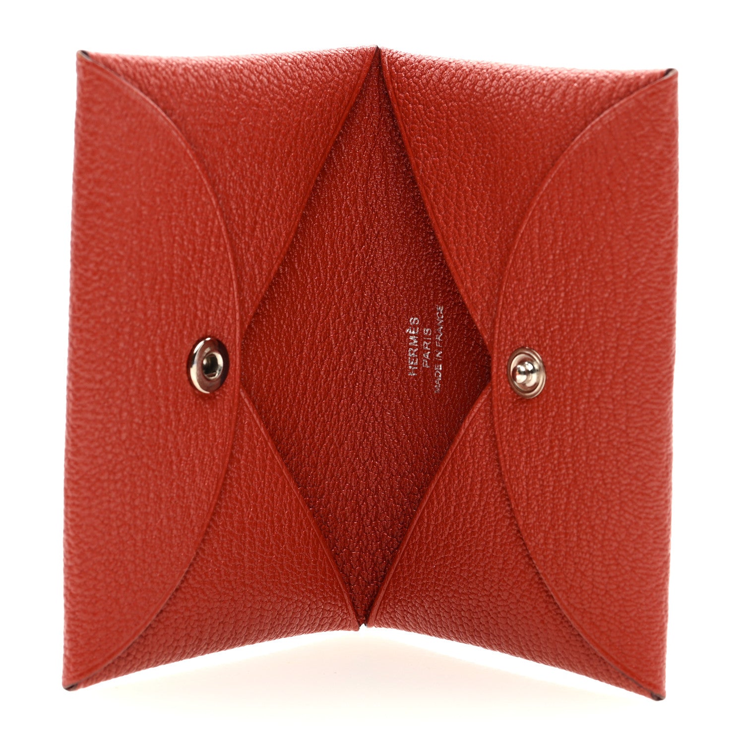 Hermes Chevre Mysore Calvi Card Case Sienne 5 of 6