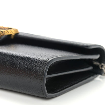 Gucci Calfskin Web Mini Dionysus Chain Wallet Black 10 of 13