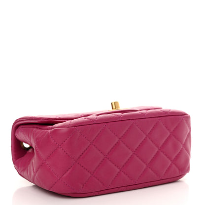 Chanel Lambskin Quilted Mini Pearl Crush Flap Purple 4 of 12
