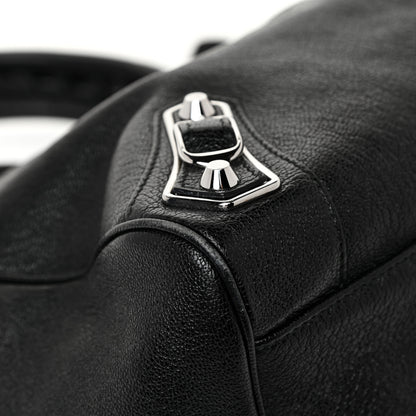 Balenciaga Chevre Silver Metallic Edge Hardware Velo Black 18 of 28