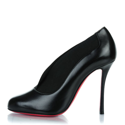 Christian Louboutin Shiny Nappa Toot Couverte 100 Pumps 38 Black 1 of 8