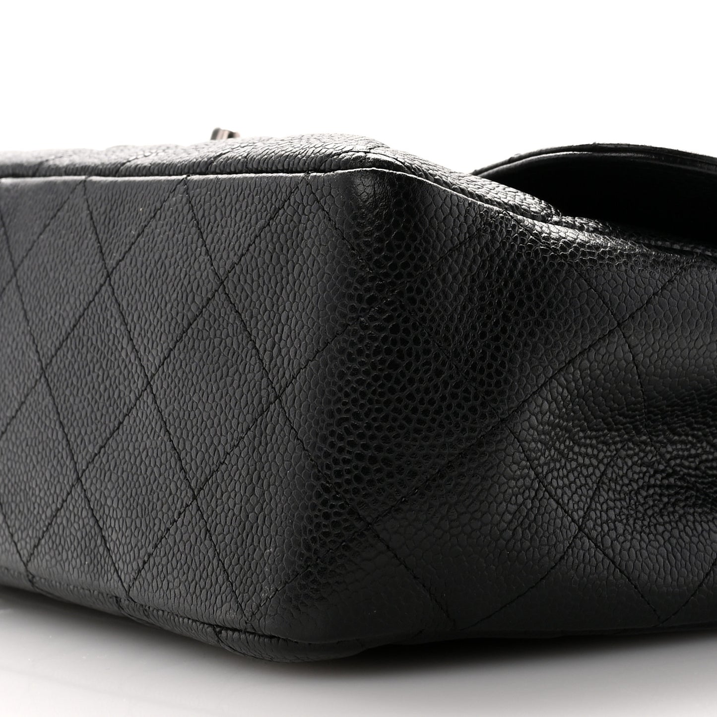Caviar Quilted Jumbo Single Flap Black