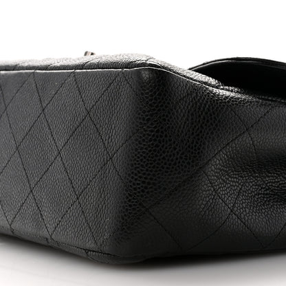 Chanel Caviar Quilted Jumbo Single Flap Black 10 of 11