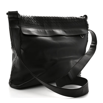 Bottega Veneta Nappa Intrecciato Messenger Bag Ebano 3 of 12