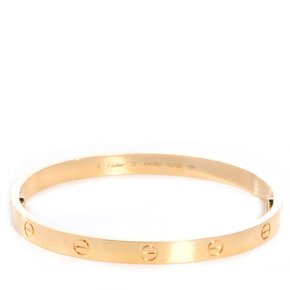 Cartier 18K Yellow Gold LOVE Bracelet 20 1 of 6