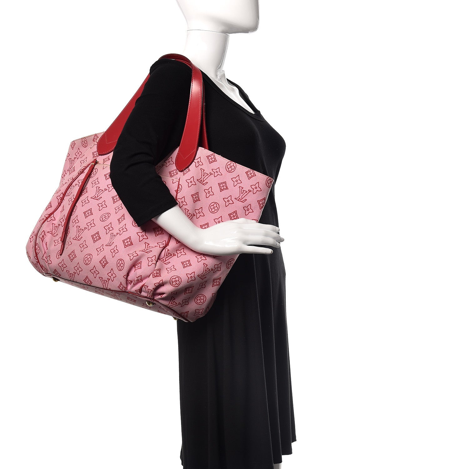 Louis Vuitton Canvas Cabas Ipanema PM Pink 2 of 24