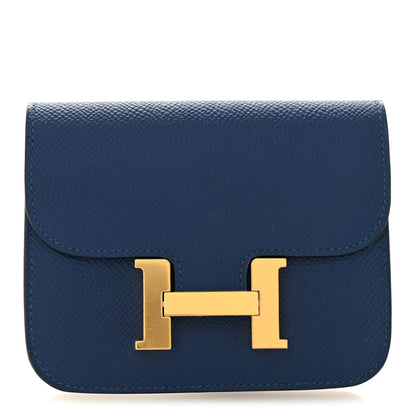 Hermes Epsom Constance Slim Wallet Deep Blue 1 of 7