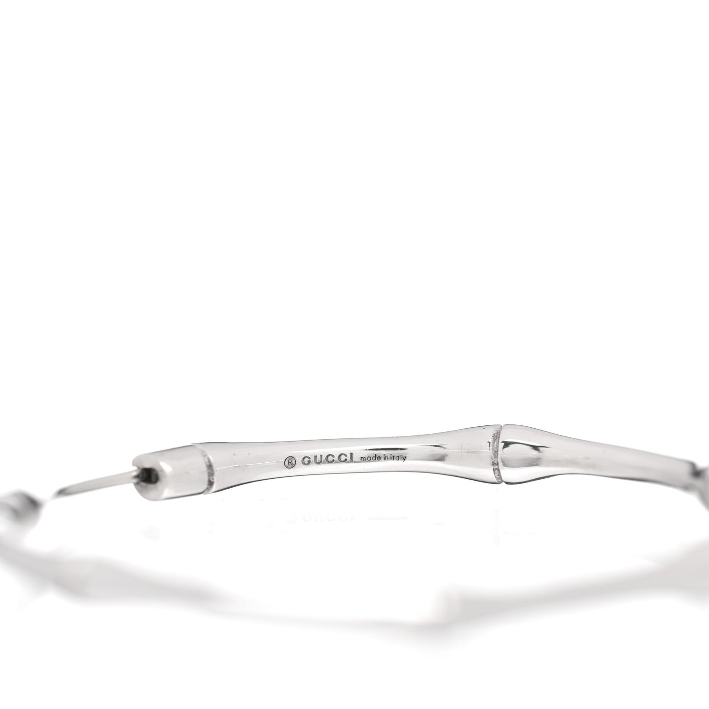 Sterling Silver Bamboo Hoop Earrings