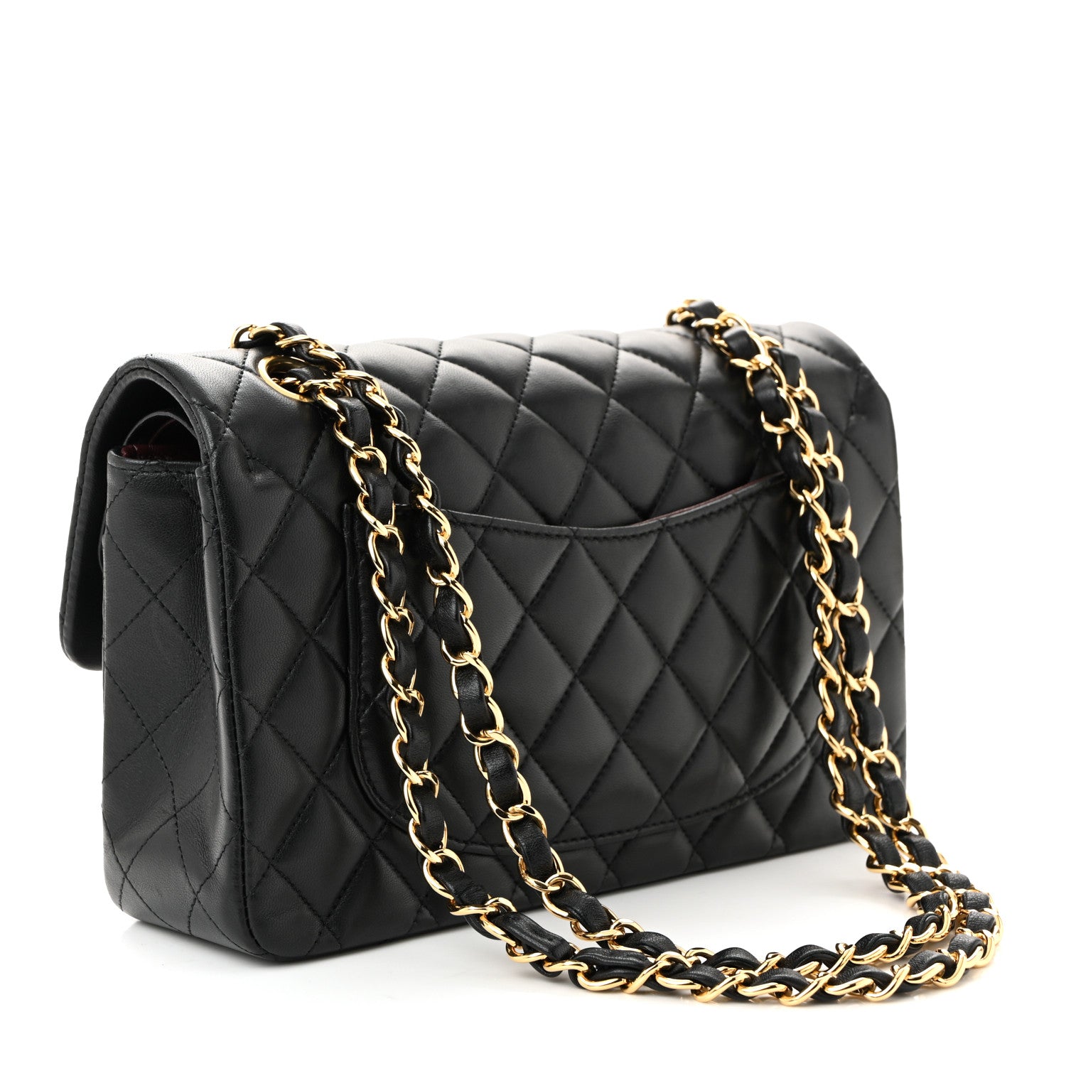 Chanel Lambskin Quilted Small Double Flap Black 3 of 10