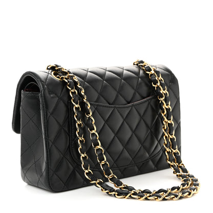 Chanel Lambskin Quilted Small Double Flap Black 3 of 10