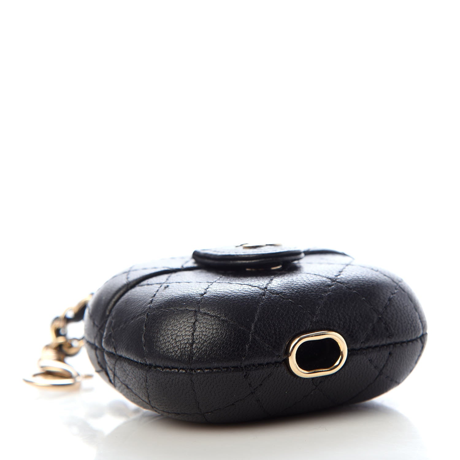 Chanel Lambskin Quilted Airpods Pro Case With Chain Black 4 of 7