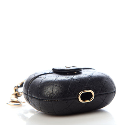 Chanel Lambskin Quilted Airpods Pro Case With Chain Black 4 of 7