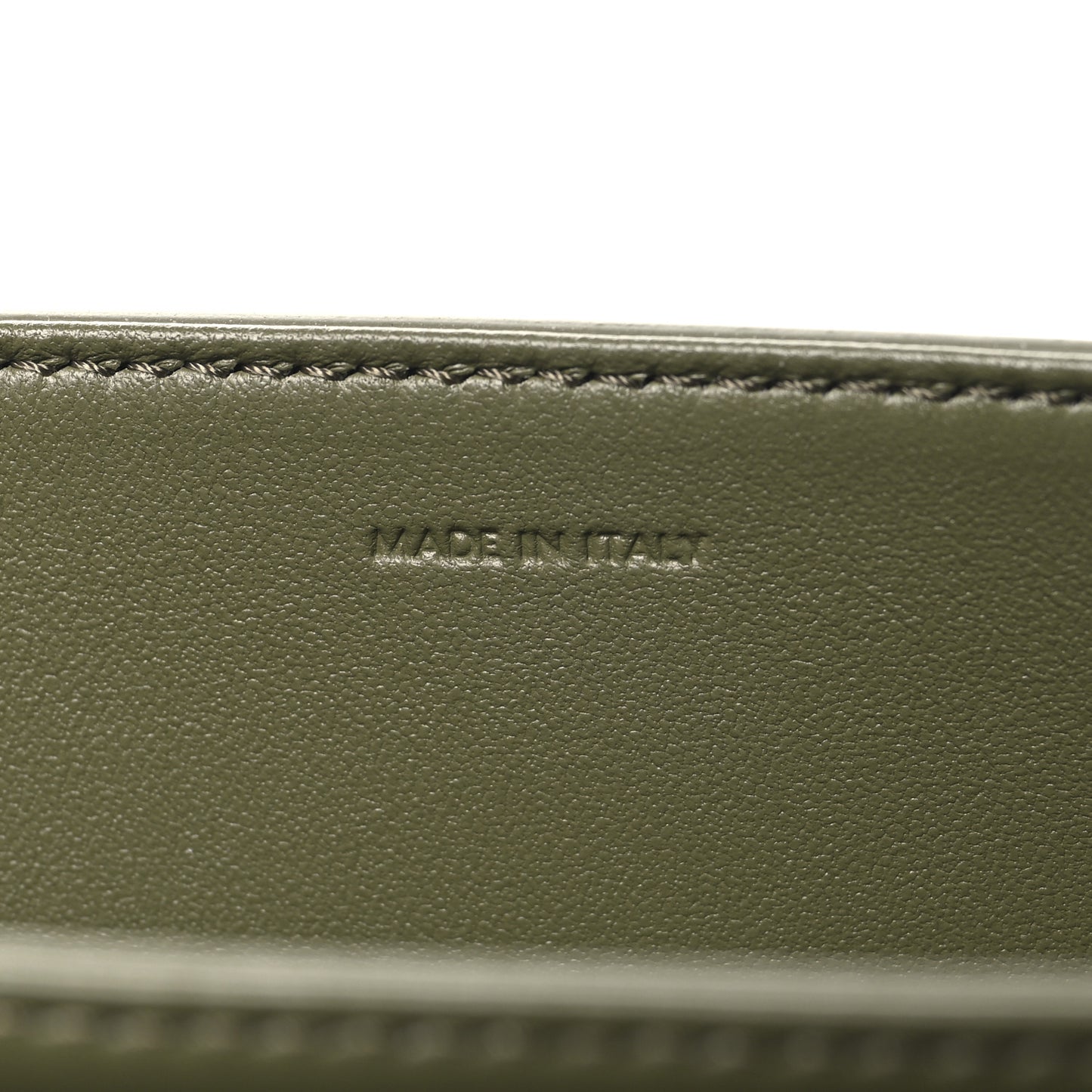 Shiny Calfskin Medium Triomphe Soft Khaki